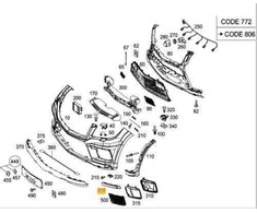 Mercedes Benz ML 250 CDI 4MATIC SIERDEEL Originalus A1668851874