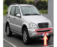 Mercedes Benz Ml 270 Cdi Ml 400 Cdi Priekinio Bamperio Apatines Groteliu Apdailos Detale Originalus A1638851581