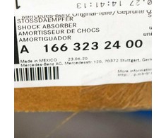 MERCEDES-BENZ ML W166 Priekinis ašies amortizatorius A1663232400 NAUJAS ORIGINALUS