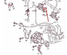 Mercedes Benz Originalus Mercedes (98-10) oro siurblio patikros vožtuvas dešinėje OEM w163 w203 w208 w210 w211