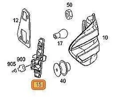 Mercedes Benz Originalus Mercedes GL W164 kairysis N/S galinio žibinto lizdas A1648200377 OEM