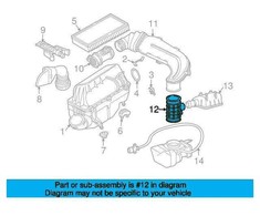 Mercedes Benz Originalus Mercedes oro žarna - įsiurbimo vamzdis į throttle housing W210 E320 1041411090
