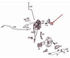 Mercedes Benz Schliesoese Lock Striker 311 515 CDI Originalus A9067200004