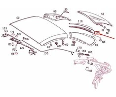 Mercedes Benz SL 280 300 350 Palaikymas Originalus A2307900304