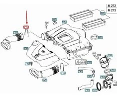 "Mercedes-Benz" SLK 200 C 200 CDI tvirtinimo detalė, originali A2721420012