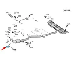Mercedes Benz Temperatūros Sensorius ML 250 CDI 4MATIC GLE 250 d 4MATIC Originalus A0009058604