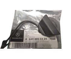 Mercedes-Benz W639 priekinio bamperio vilkimo kablio ausies dangtelis pilkos spalvos originalus A63988503267G99