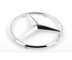 "Mercedes-Benz W117" priekinės grotelės chromuotas žvaigždės ženkliukas originalus A0008171016