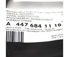 Mercedes-Benz W447 priekinės dešinės pusės grindų pagrindo dangtis originalus A4476841118