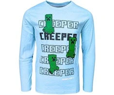 Minecraft Creeper marškinėliai ilgomis rankovėmis