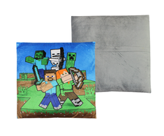 "Minecraft" dekoratyvinė pagalvėlė su nuimamu užvalkalu (35x35cm)