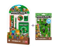 "Minecraft" kanceliarinių prekių rinkinys su lipdukais