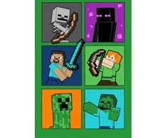 "Minecraft" pledas vaikams 100x150 cm