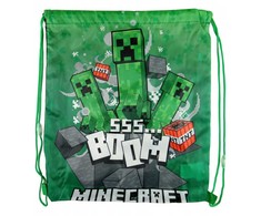 Mister License Sportinis maišelis Minecraft, žalias, 40x35 cm.