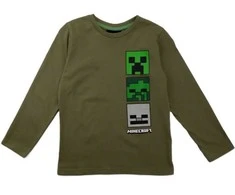 "Minecraft" vaikiški marškinėliai ilgomis rankovėmis