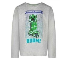 "Minecraft" vaikiški marškinėliai ilgomis rankovėmis