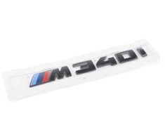 NAUJA OEM BMW 3 serijos G20 M340i blizgaus juodo spalvos bagažinės dangčio emblema 51142472849