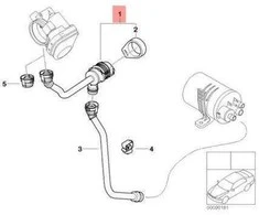 NAUJA OEM BMW E46 E60N E81 E82 E83 E84 Kuro bako kvėpavimo vožtuvas 13907512576