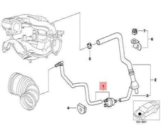 NAUJA OEM BMW E46 kupė sedanas universalas oro uždarymo vožtuvas 11611435988