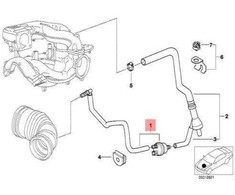 NAUJA OEM BMW E46 kupė sedanas universalas oro uždarymo vožtuvas 11611435988