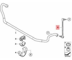 NAUJA OEM BMW E82 E90 E90N E92 E92N Priekinė dešinė atrama 31352283442