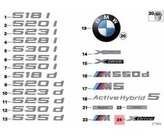NAUJA OEM BMW F10N F11N Sedanas Universalus Xdrive Ženklelis Logotipas 51148059501