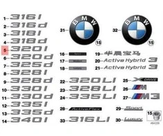 NAUJA OEM BMW F30 F30N Bagažinės Dangčio 320i Emblema Ženklelis Logotipas 51147289882