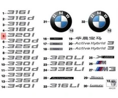 NAUJA OEM BMW F30 F30N Bagažinės Dangčio 320i Emblema Ženklelis Logotipas 51147289882