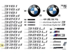 NAUJA OEM BMW F31 F31N Bagažinės Dangčio 335d Emblema Ženklas Logotipas 51147289897