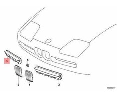 NAUJA OEM Originali BMW Z1 Roadster Priekinis Bamperis GROTELĖ Dešinė 51132291420