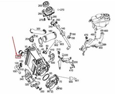 Mercedes Benz M177 Formuotas Žarnelis 40 LA Originalus A1770902582
