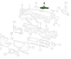 NAUJAS OEM JAGUAR XF X250 INSTRUMENTŲ PANELE SPEAKER KAPOTAS C2Z1835LEG ORIGINALUS
