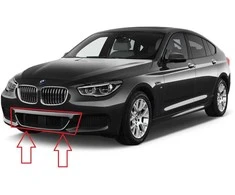 Naujas originalus BMW 5 serijos GT F07 LCI M Sport priekinis bamperio centrinis groteles 8050021