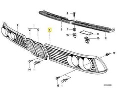 Naujas originalus BMW E23 sedano priekinis žibintas 1848631 OEM