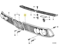 Naujas originalus BMW E23 sedano priekinis žibintas 1848631 OEM