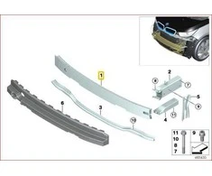 Naujas originalus BMW I3 serijos I01 priekinis viršutinis buferis 7296849 OEM