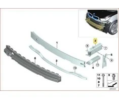 Naujas originalus BMW I3 serijos I01 priekinis kairysis deformacijos elementas 7296851 OEM
