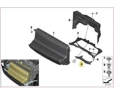 Naujas originalus BMW I3 serijos I01 šildymo oro kanalo aptakas 7305658 OEM