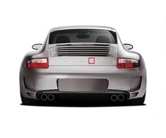 Naujas originalus Porsche 911 997 04-12 C4 C4S '4' užrašas sidabrinė decal 99755924101 OEM