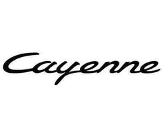Naujas originalus Porsche 958 juodas Cayenne užrašas galinėje emblemoje 958 559 675 02