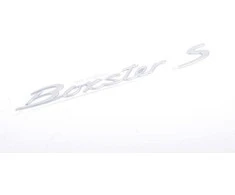 Naujas originalus Porsche Boxster S logotipas emblema satino sidabro OEM 98755903700