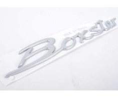 Naujas originalus Porsche Boxster S logotipas emblema satino sidabro OEM 98755903700