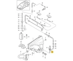 NAUJAS ORIGINALUS PORSCHE LANGŲ VALYMO PUMPAVIMO SISTEMOS ŽARNOS VAMZDELIO SANDARUMO GUMOS