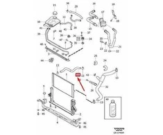 Naujas originalus radiatoriaus aušinimo žarna apatinė 30761633 Volvo C30 C70 S40 V50