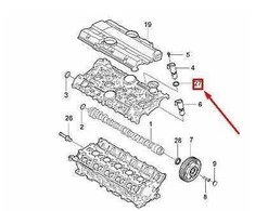 Naujas originalus variklio kintamosios laikymo solenoido sandariklis įsiurbimui 30612805 Volvo