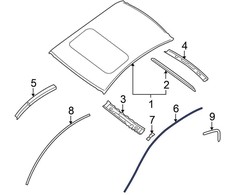 Nissan Altima 2007-2012 Nissan 73853ZN40A Kairio apdaila kairėje