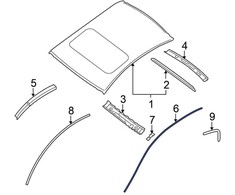 Nissan Altima 2007-2012 Nissan 73853ZN40A Kairio apdaila kairėje