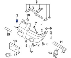 Nissan Bumperio Dangos Sustiprintas 1998 2004 Frontier 2001 2004 Xterra Originalus 6384840Y00