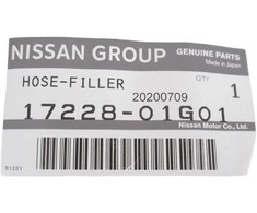 Nissan D21 D21U Degalų Bakelio Pildymo Šlaunelis Originalus 1722801G01