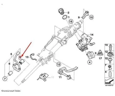 OEM BMW Z4 E85 vairo kampo jutiklio laikiklio krumpliaračio 32306767219 originalus